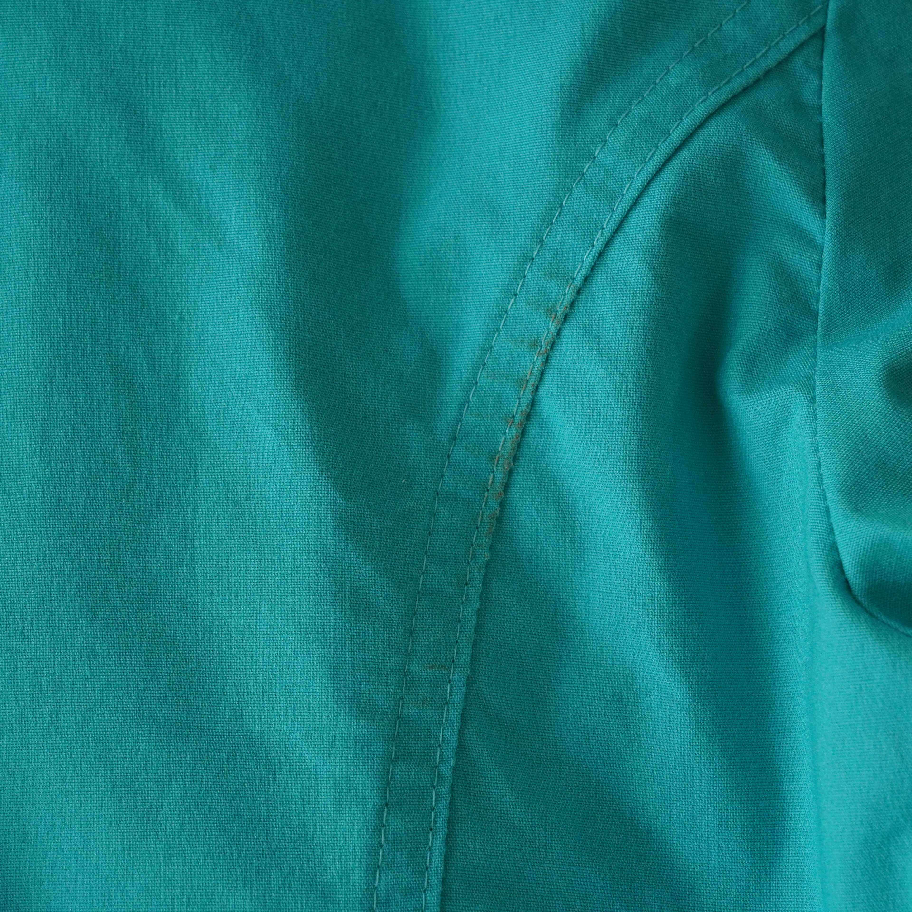 Bebe Y2K Turquoise Jewel Snap Fitted Button-Up Shirt | Small | Made in USA