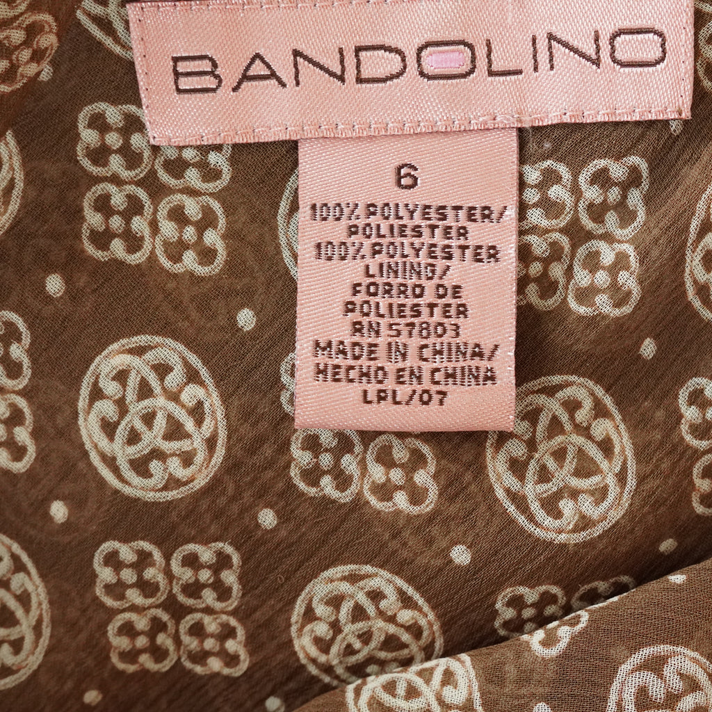 Bandolino Brown Ruffle Cami Top | Y2K | Size 6