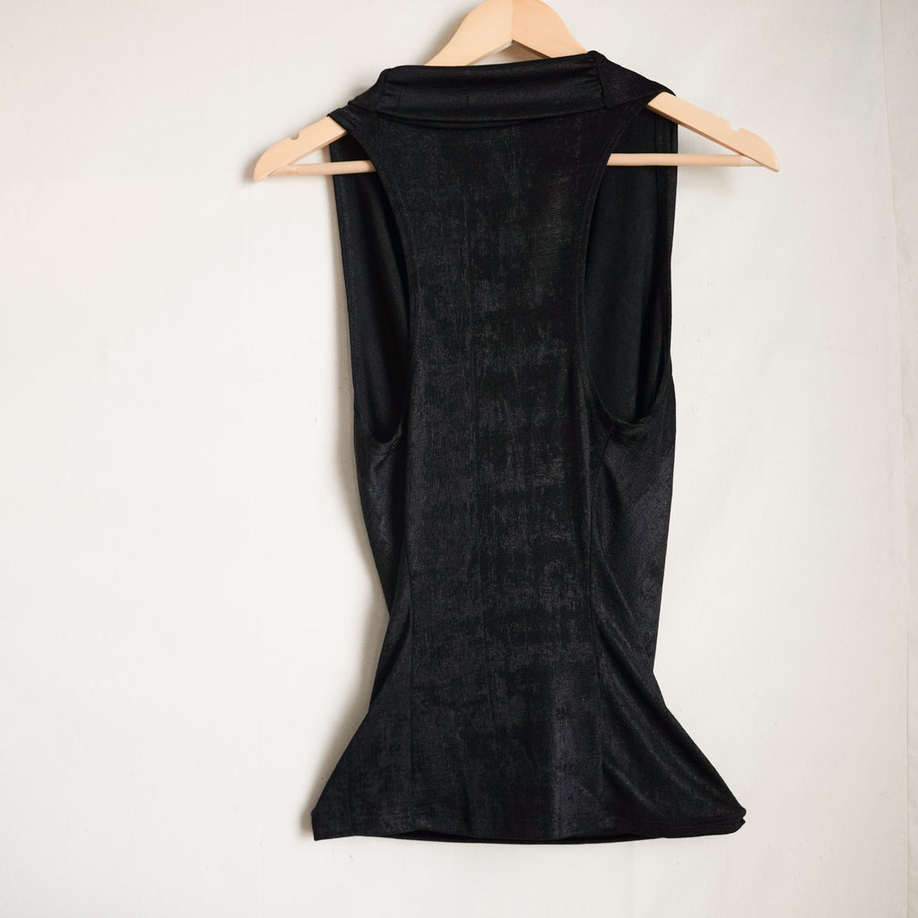 Arden B Black Cowl Neck Sleeveless Top | Y2K | XSmall