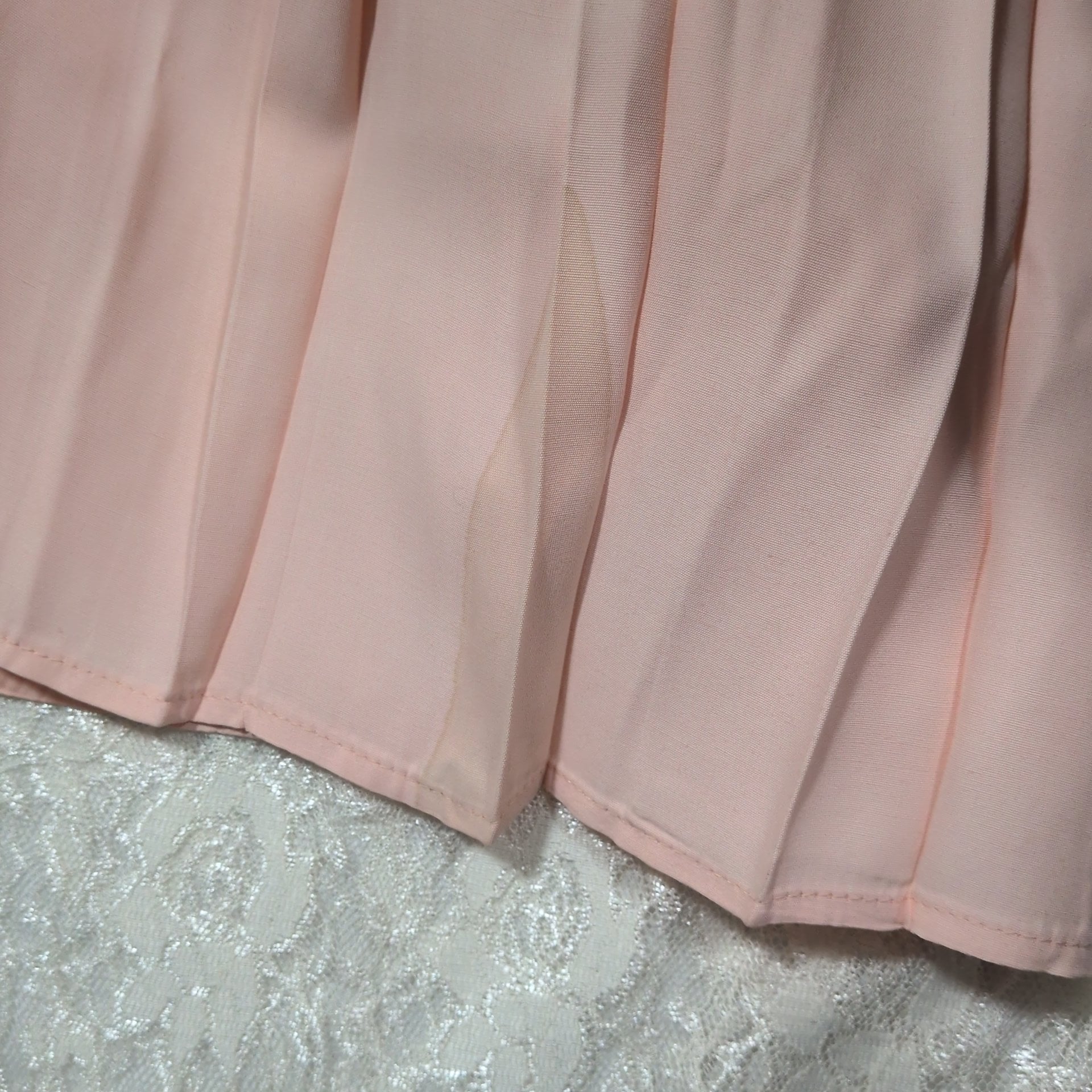 Nina Piccalino Blush Pink Ruffle Midi Dress | Vintage | Size Small