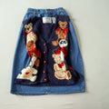 Vintage Eagle's Eye Teddy Bear Knit Sweater Vest Navy Ramie Cotton Cardigan – Size Small