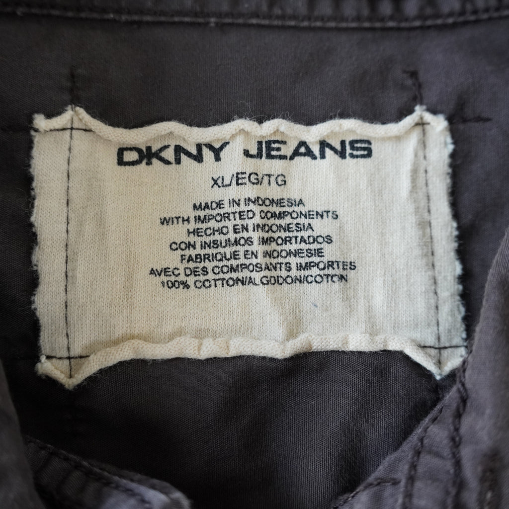 DKNY long-sleeve button | Y2K | XLarge
