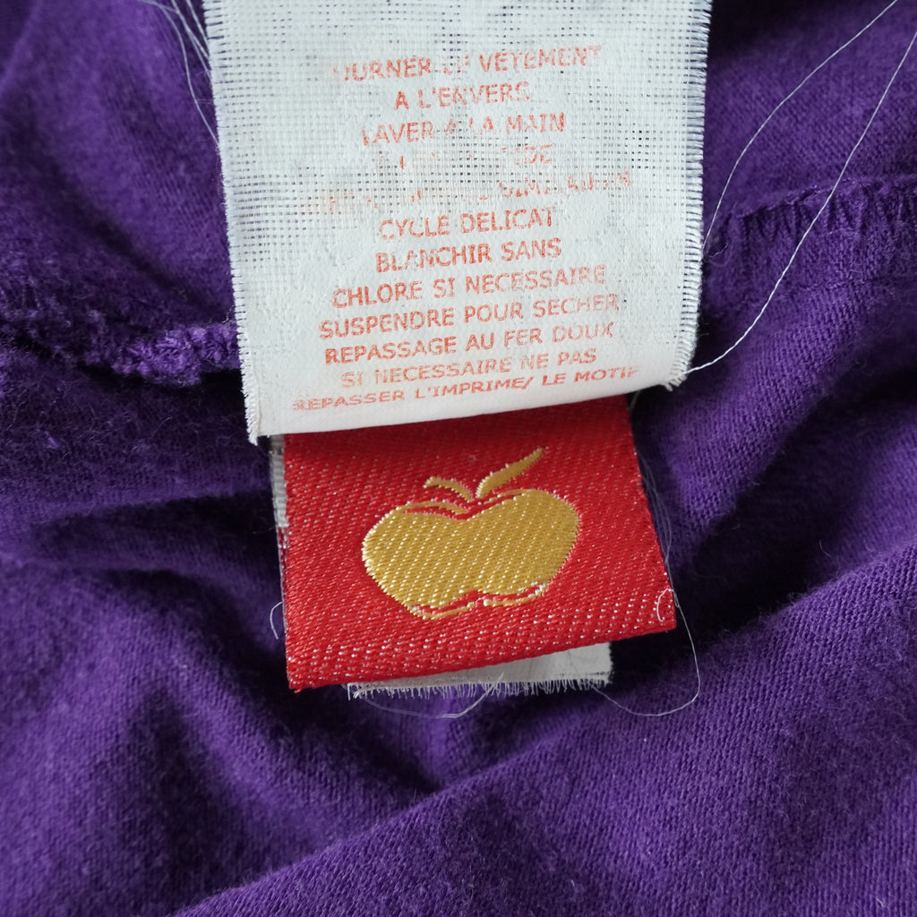 Apple Bottoms Purple Graphic Plaid Layered Long Sleeve | Y2K | Medium