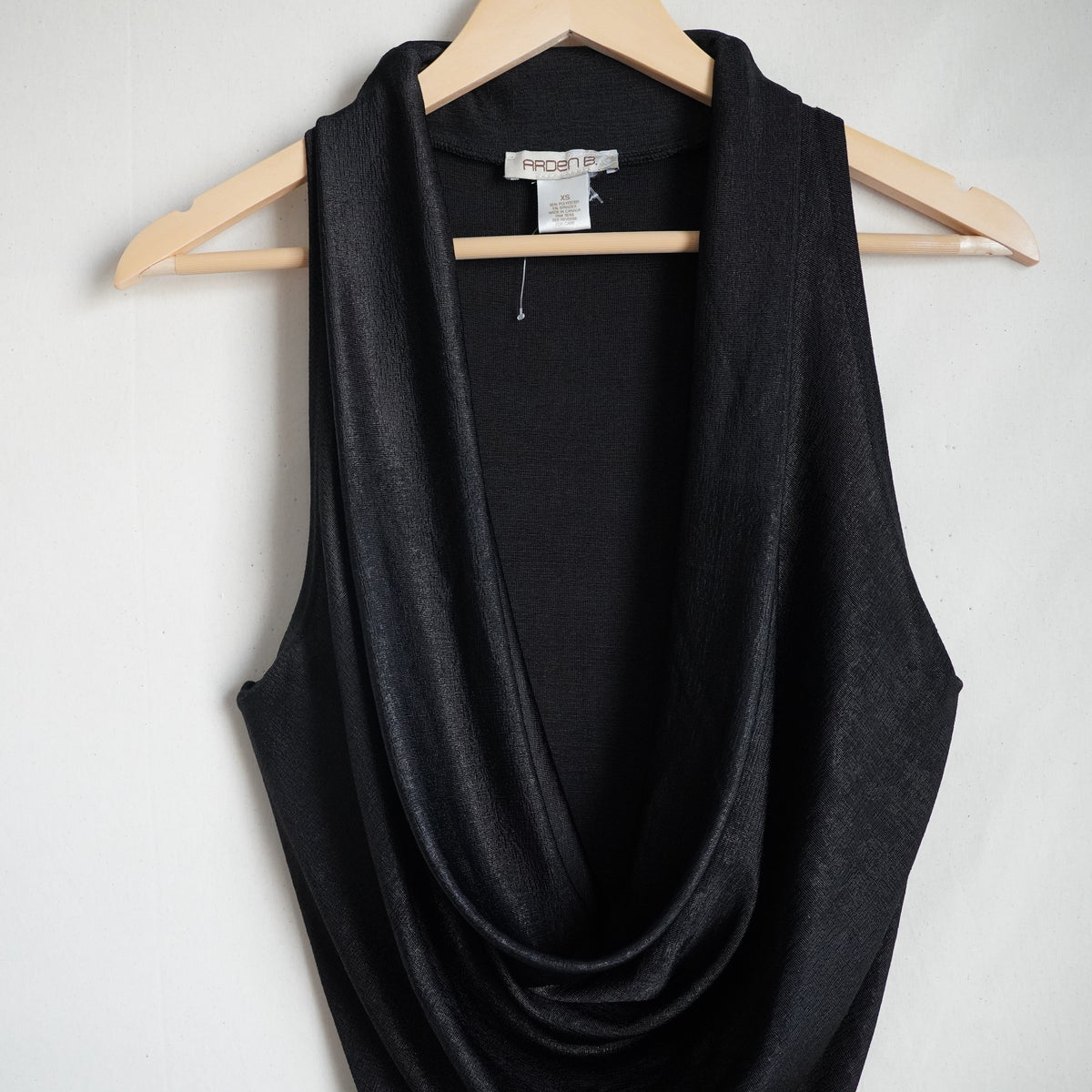 Arden B Black Cowl Neck Sleeveless Top | Y2K | XSmall