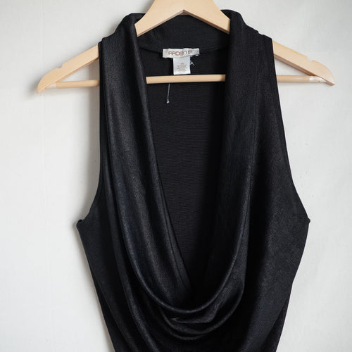 Arden B Black Cowl Neck Sleeveless Top | Y2K | XSmall