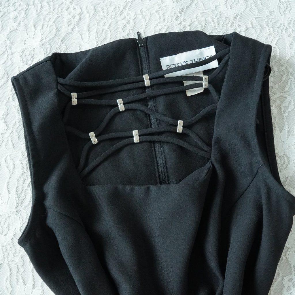 Betsy's Things Cage Neck Maxi Dress | Vintage | Size 5/6