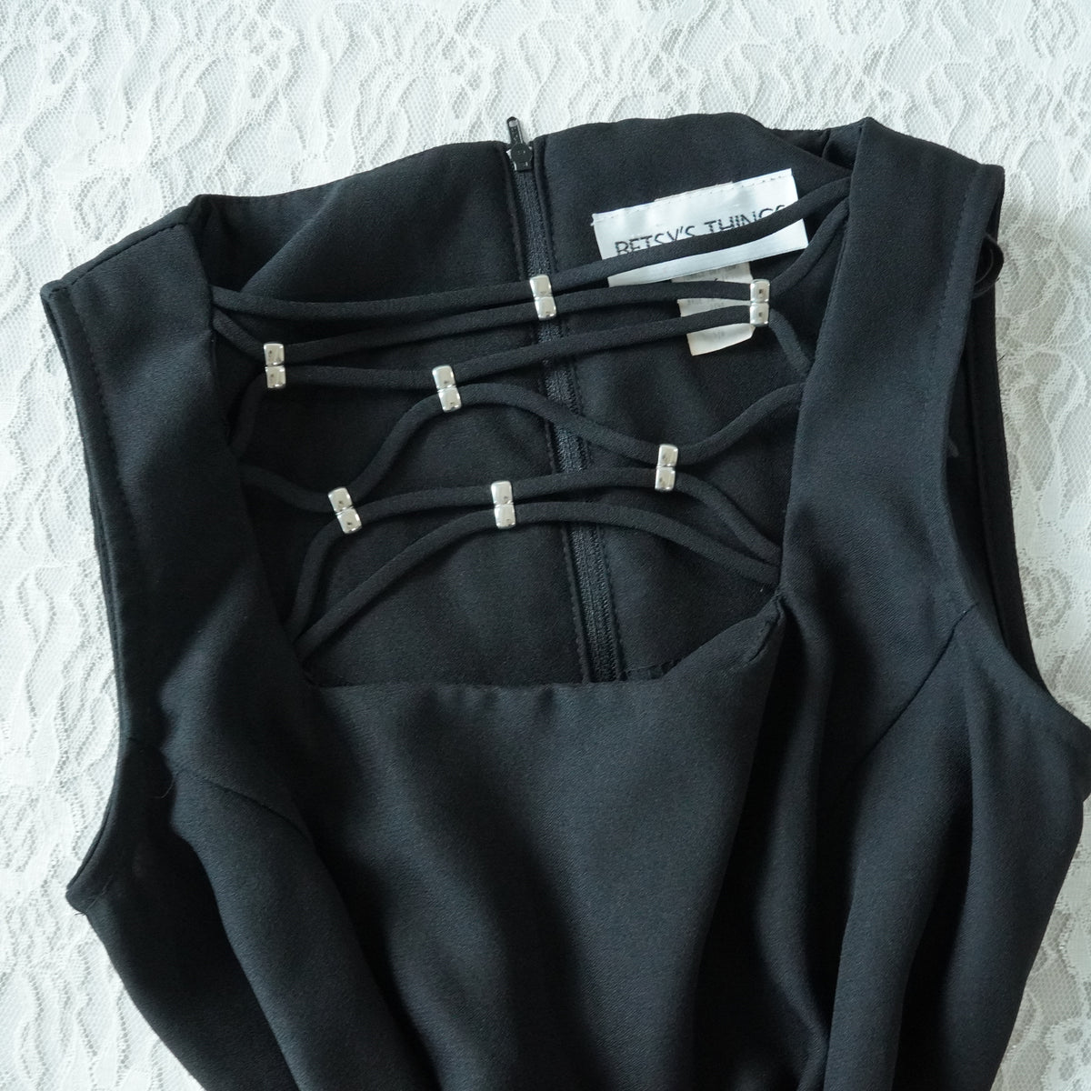 Betsy's Things Cage Neck Maxi Dress | Vintage | Size 5/6