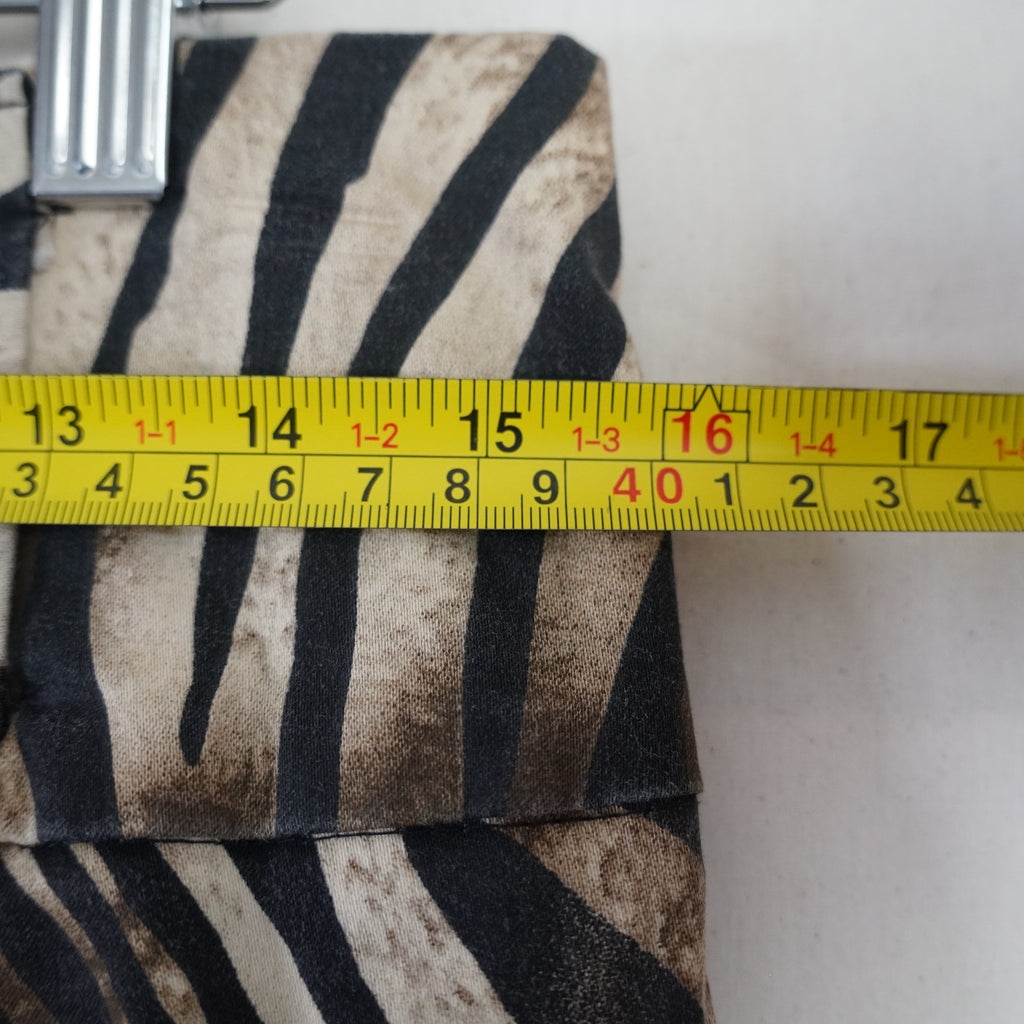 Event Zebra Print High Waist Pencil Skirt | Vintage | Large