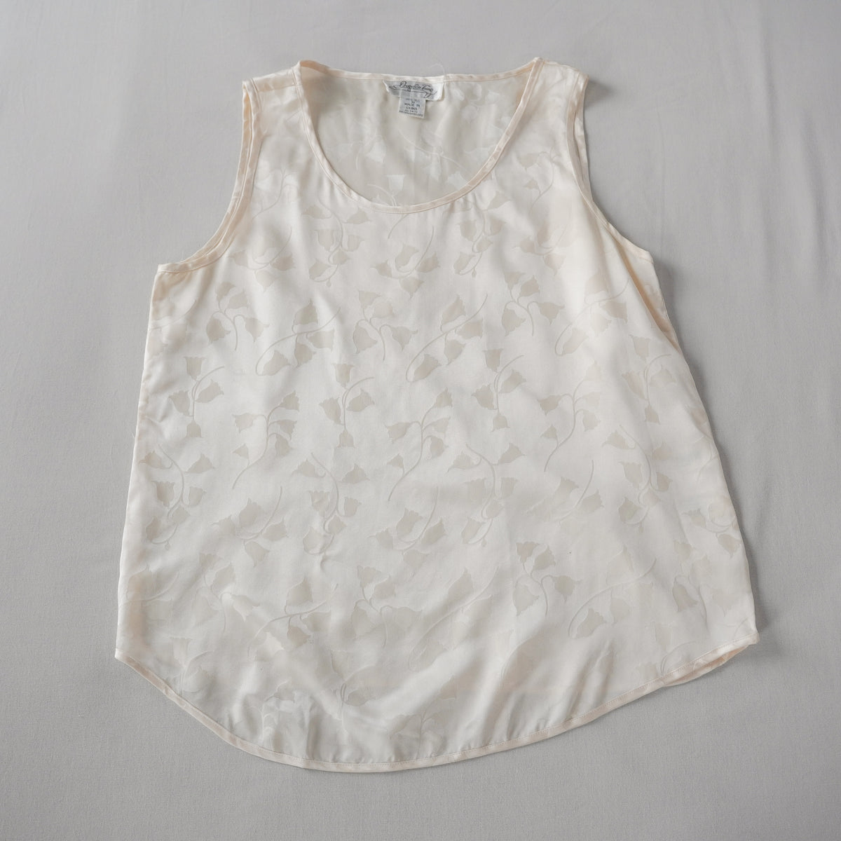 Angela Toro 100% Silk Tank Top | Vintage | Medium