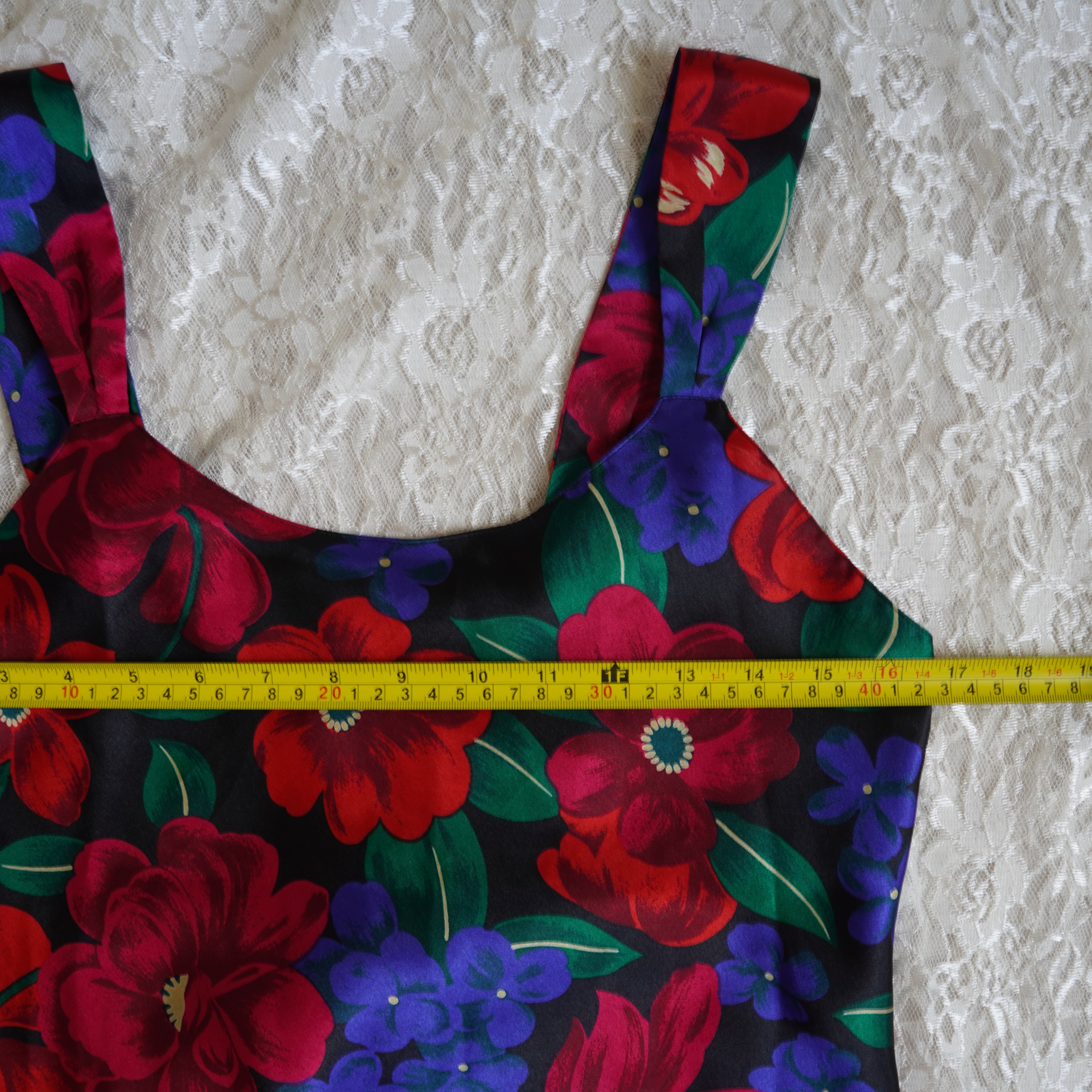 Sedú Satin Floral Mini Slip Dress | Small