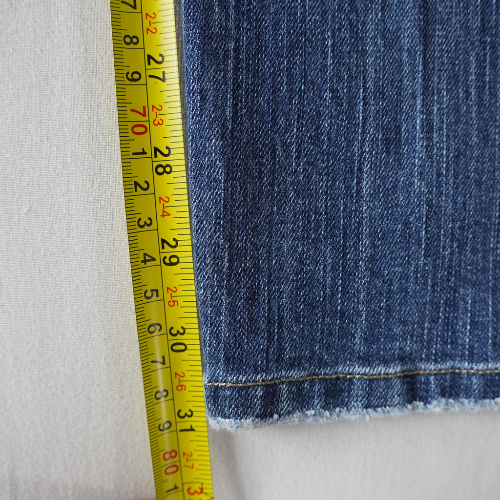 American Eagle Embroidered Sequin Low Rise Bootcut Jeans | Y2K |Size 6