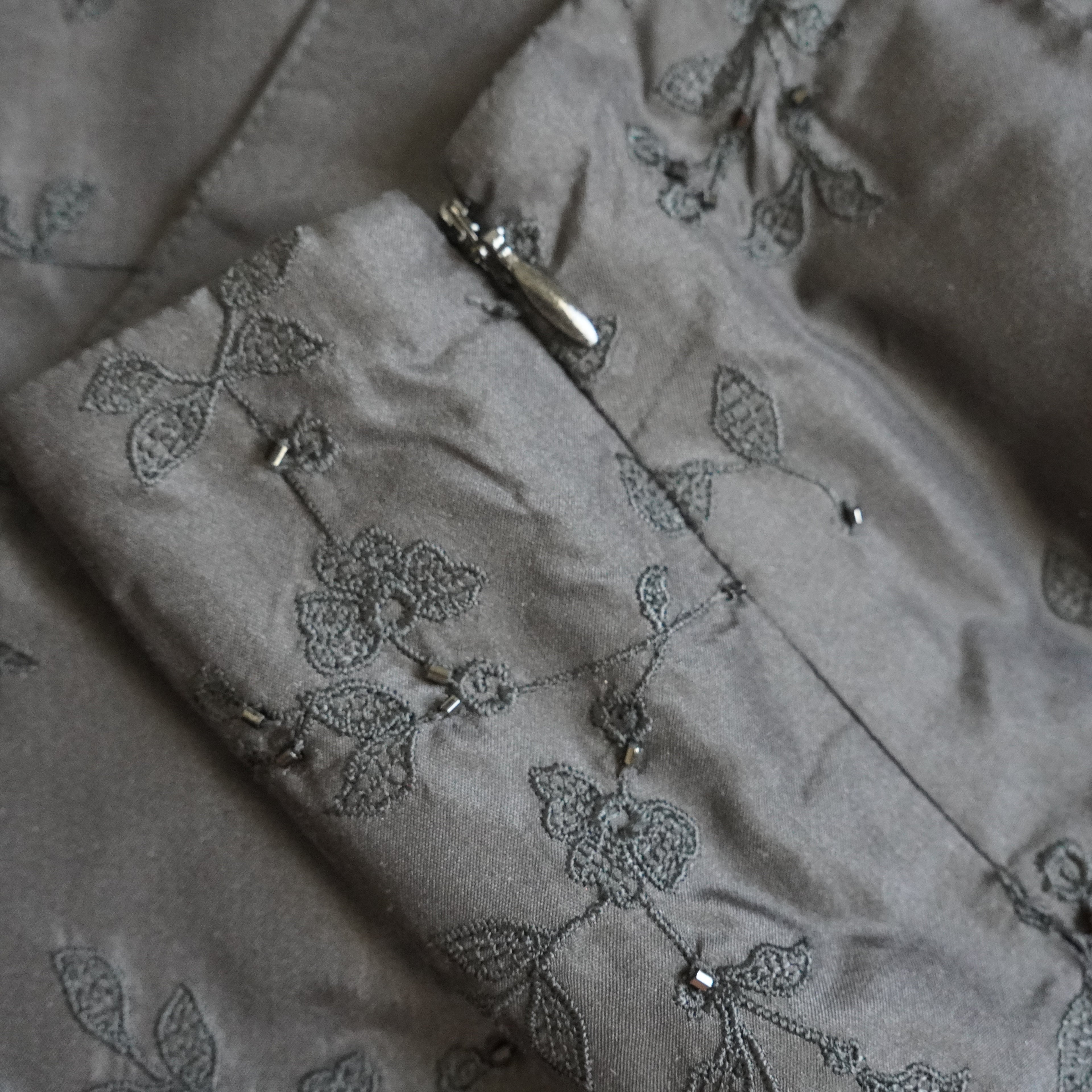 Ann Taylor Silk Embroidered Pencil Skirt