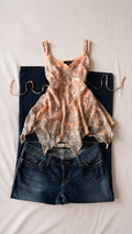 Separates Paisley Handkerchief Hem Cami Top – Size L