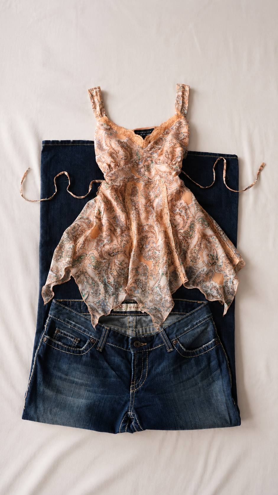 Separates Paisley Handkerchief Hem Cami Top – Size L