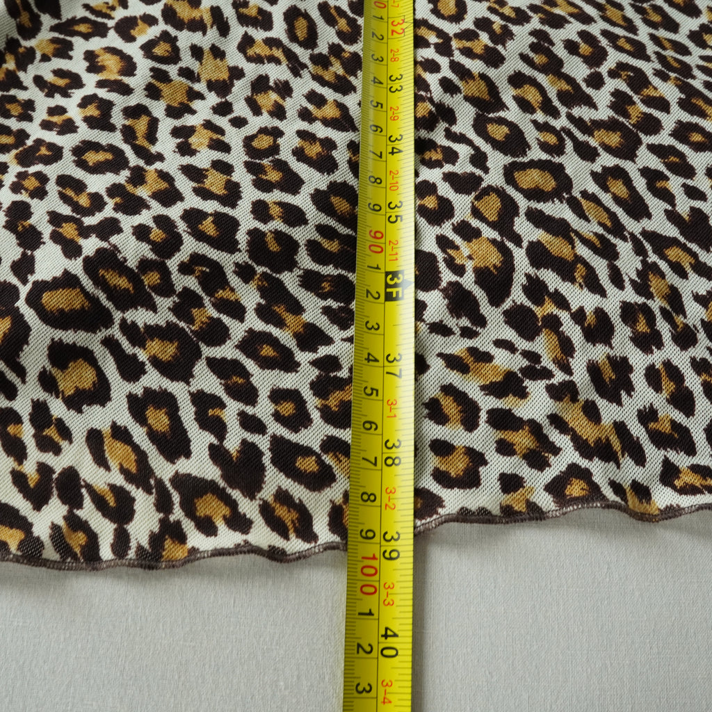 Karen Kane Leopard Print Ruffle Midi Dress | Y2K | Size Medium