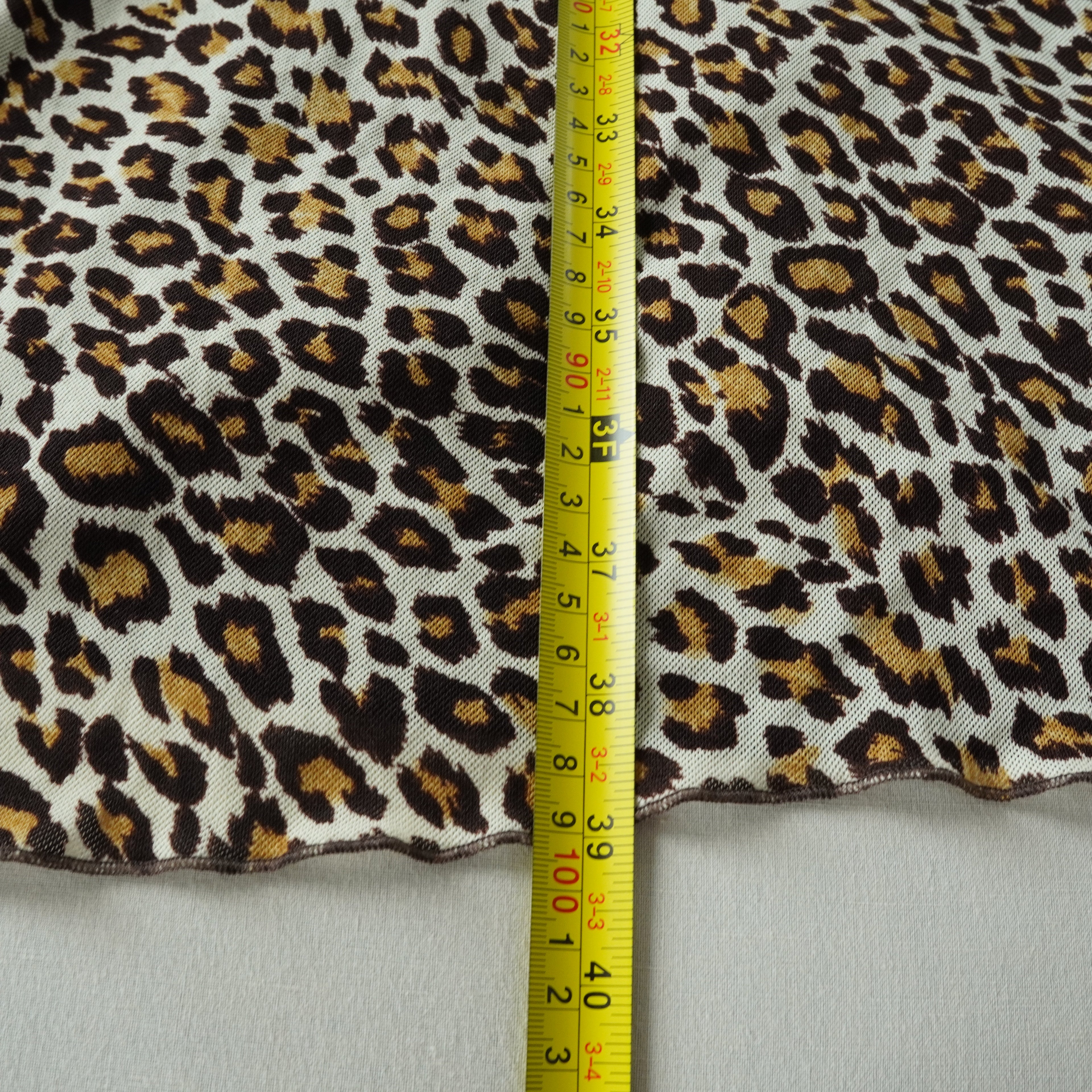 Karen Kane Leopard Print Ruffle Midi Dress | Y2K | Size Medium
