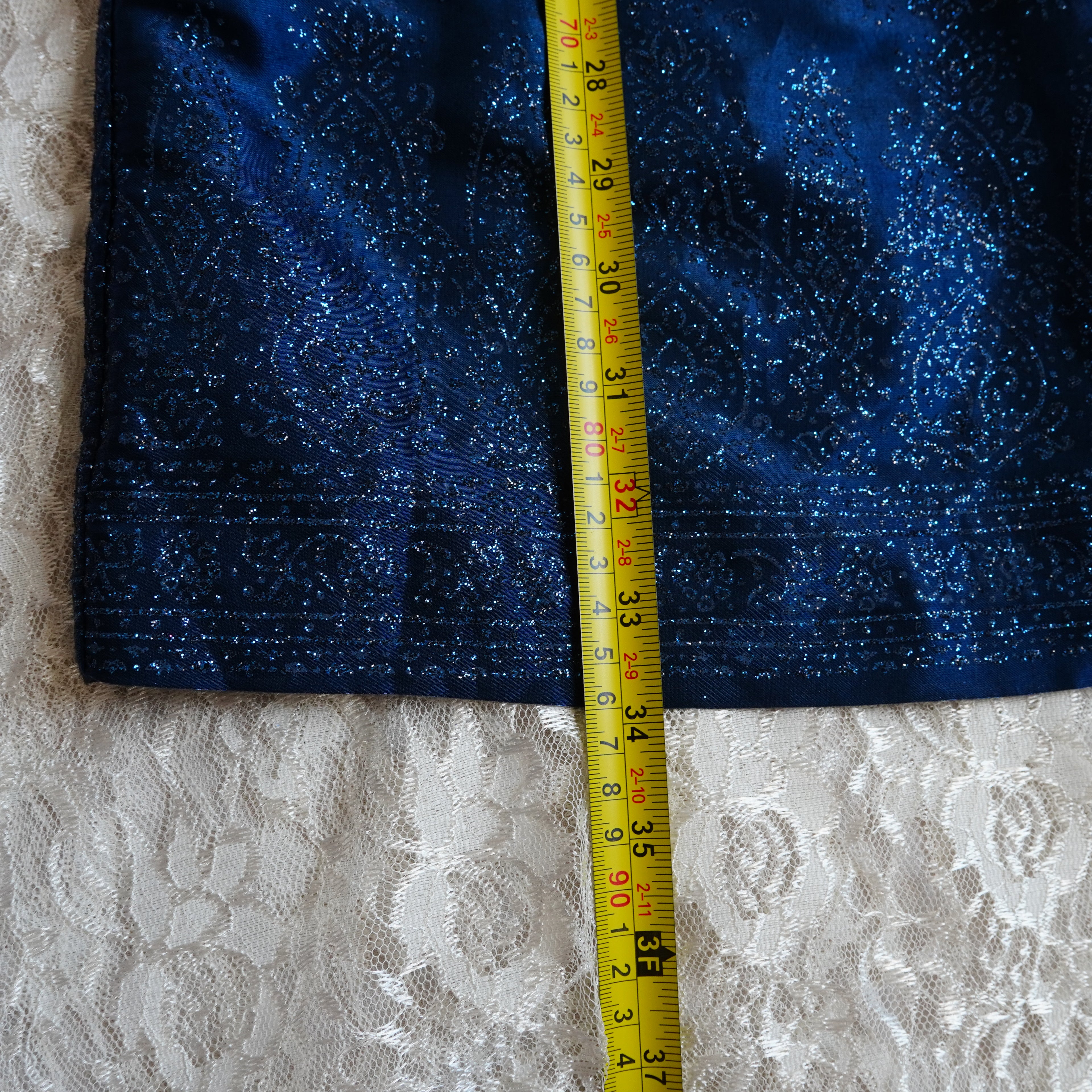 CDC Sapphire Blue Shimmer Sheath Dress | Size 6
