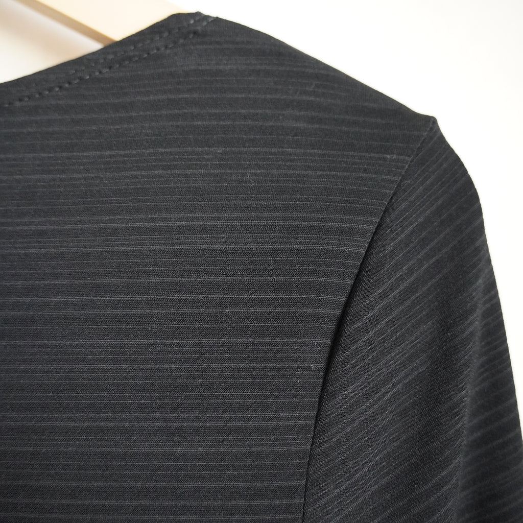 Y2K iZ Byer California Black Cowl Neck Halter Beaded Going Out Top M NWT