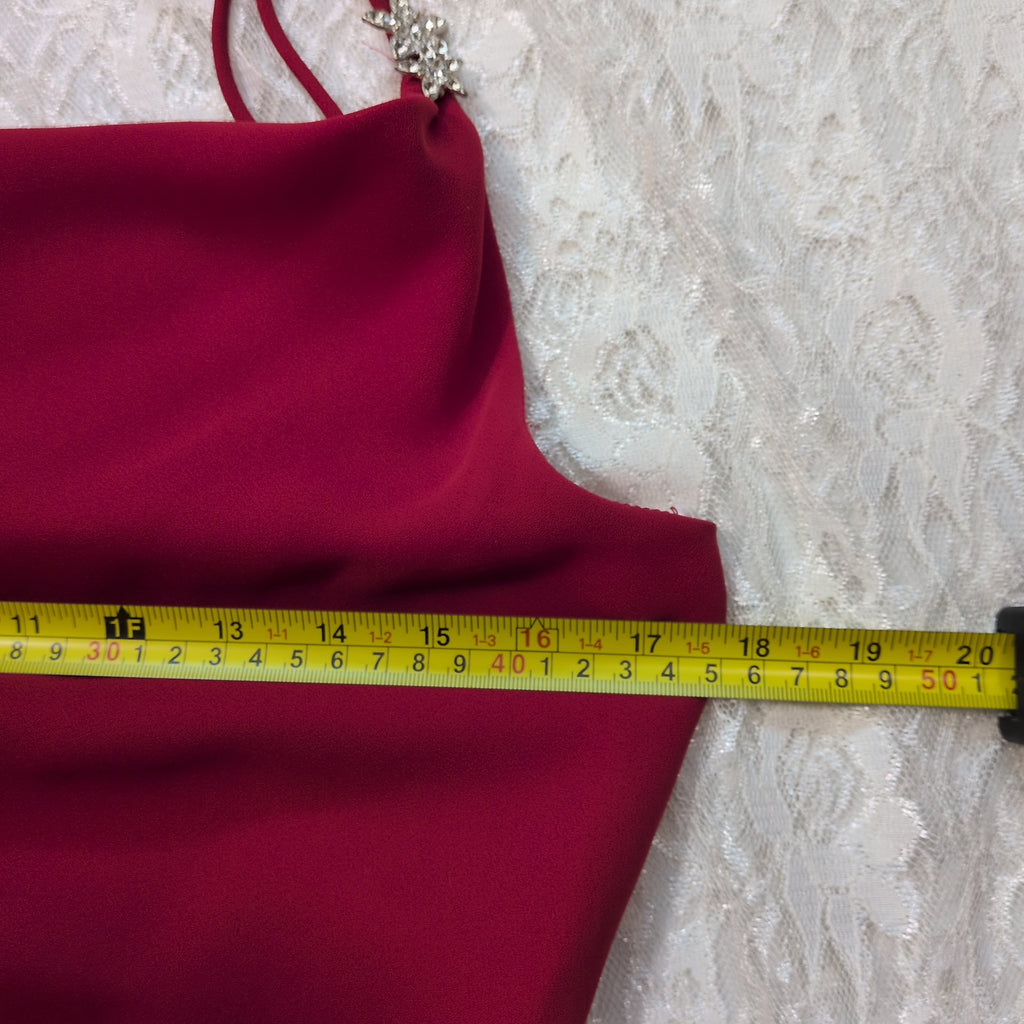 Chelsa Nites Ruby Evening Slip Dress | Vintage| Size 8P