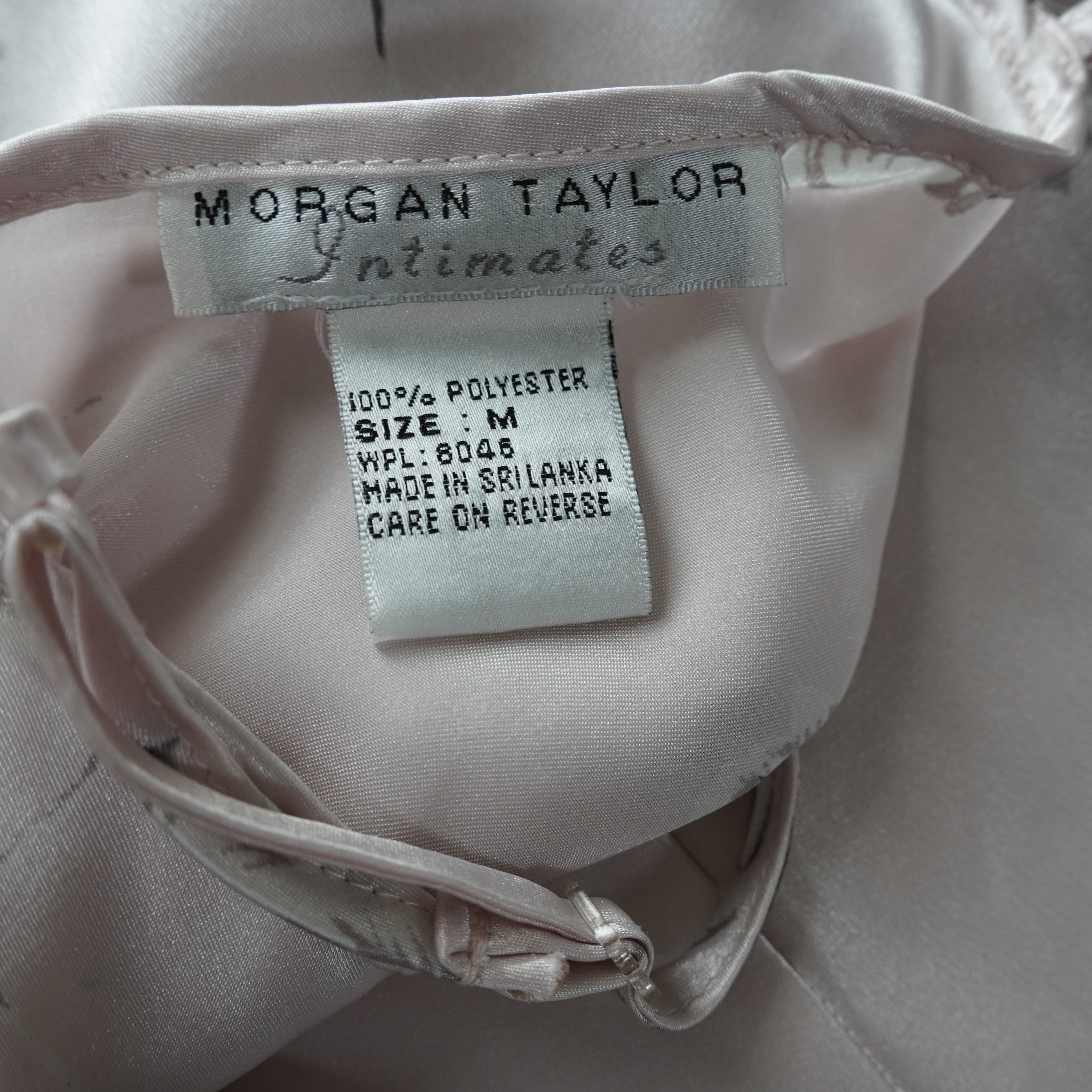 Morgan Taylor Intimates Satin Floral Slip Dress | Y2K | Size M
