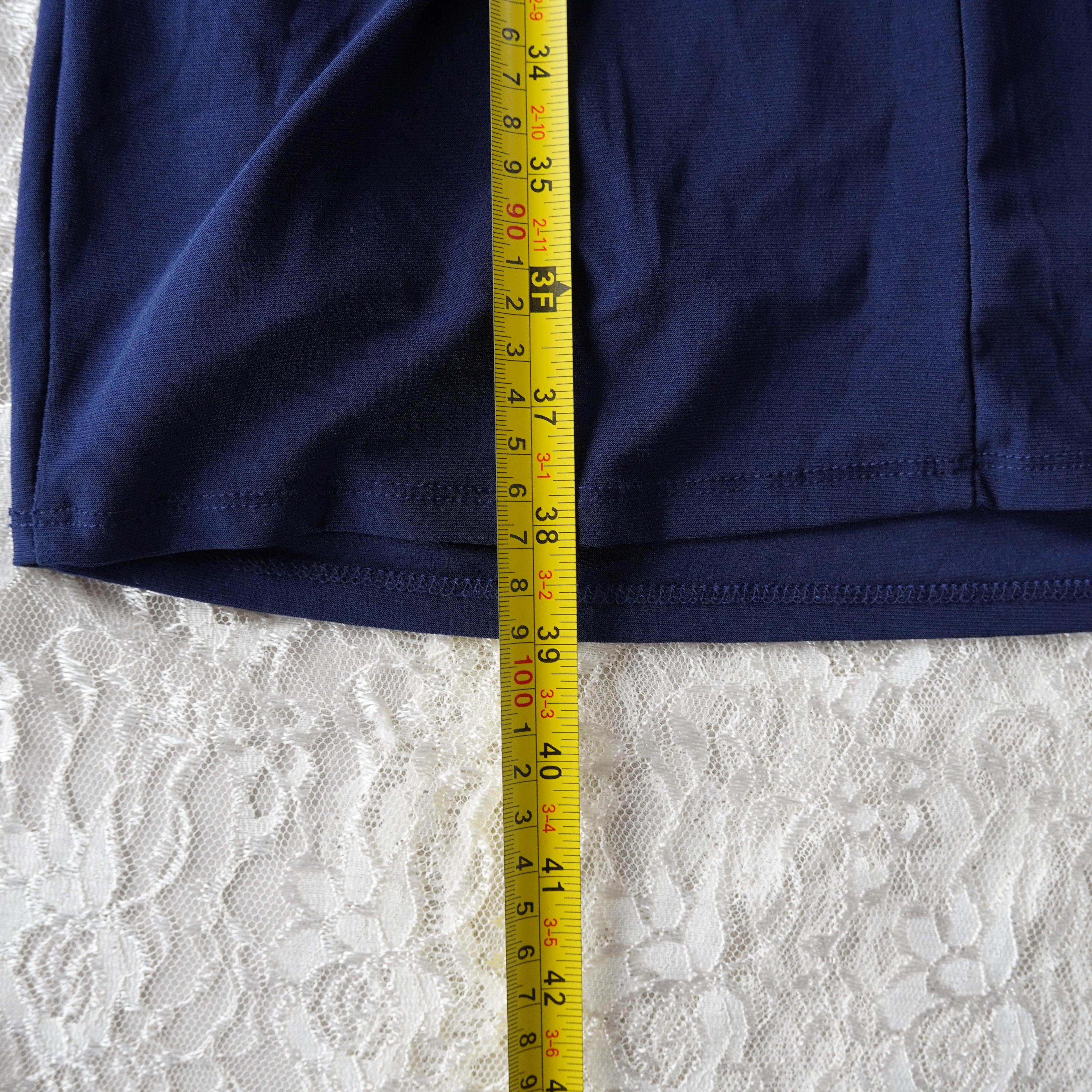 Cache Navy Blue Beaded Midi Dress | Modern | Size 6