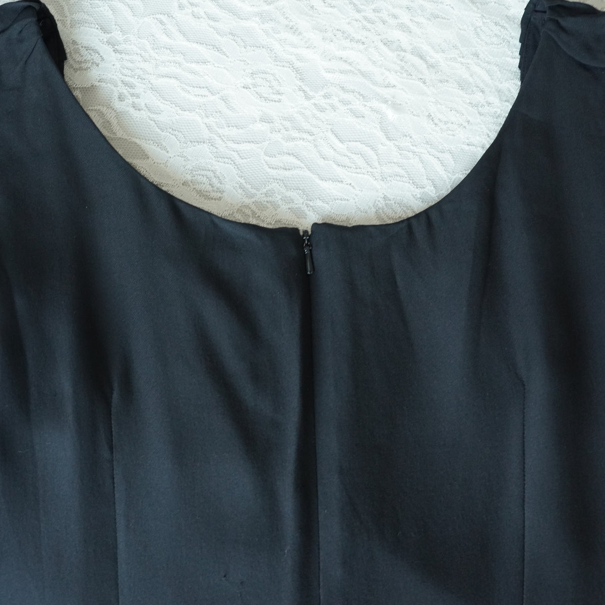 Argenti Floral Beaded Embroidered Cocktail Dress | Vintage | Size 8