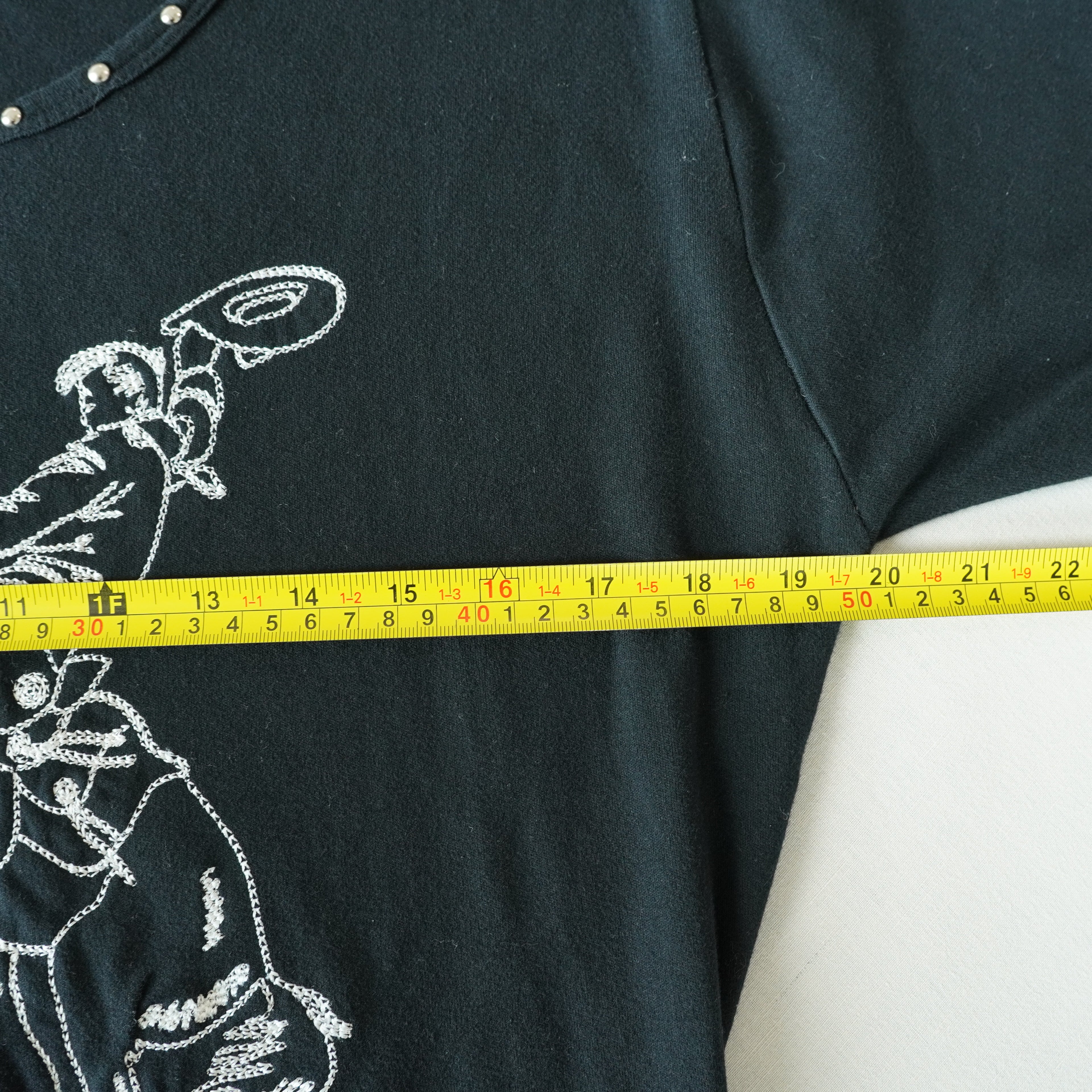 Gordon & James Studded Western Cowboy Baby Tee | Vintage | Large