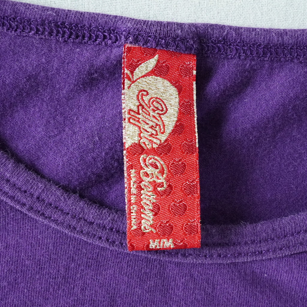Apple Bottoms Purple Graphic Plaid Layered Long Sleeve | Y2K | Medium