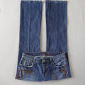 American Eagle Embroidered Sequin Low Rise Bootcut Jeans | Y2K |Size 6
