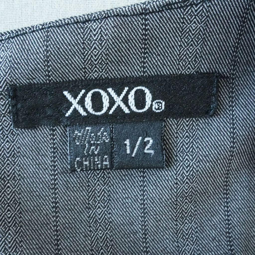 XOXO Gray Pinstripe Sheath Dress | Y2K | Size 1/2