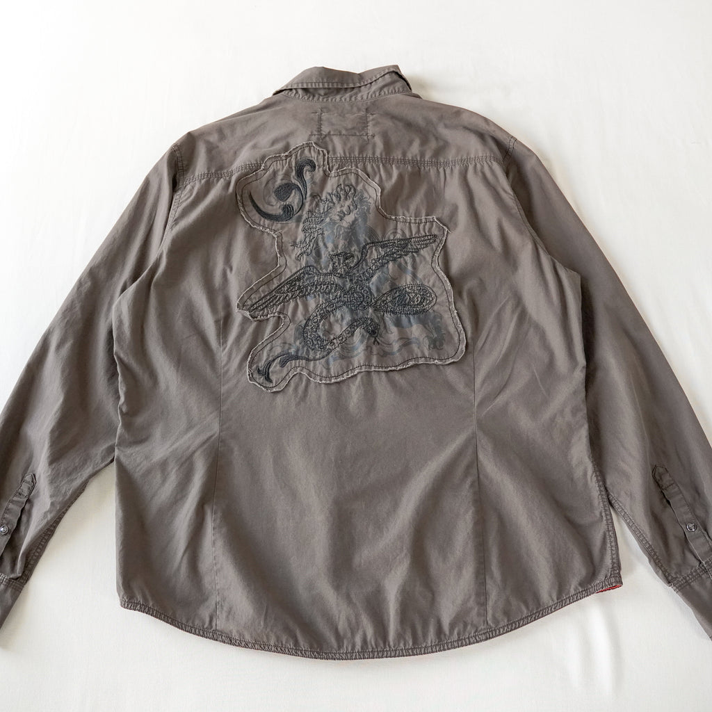DKNY long-sleeve button | Y2K | XLarge
