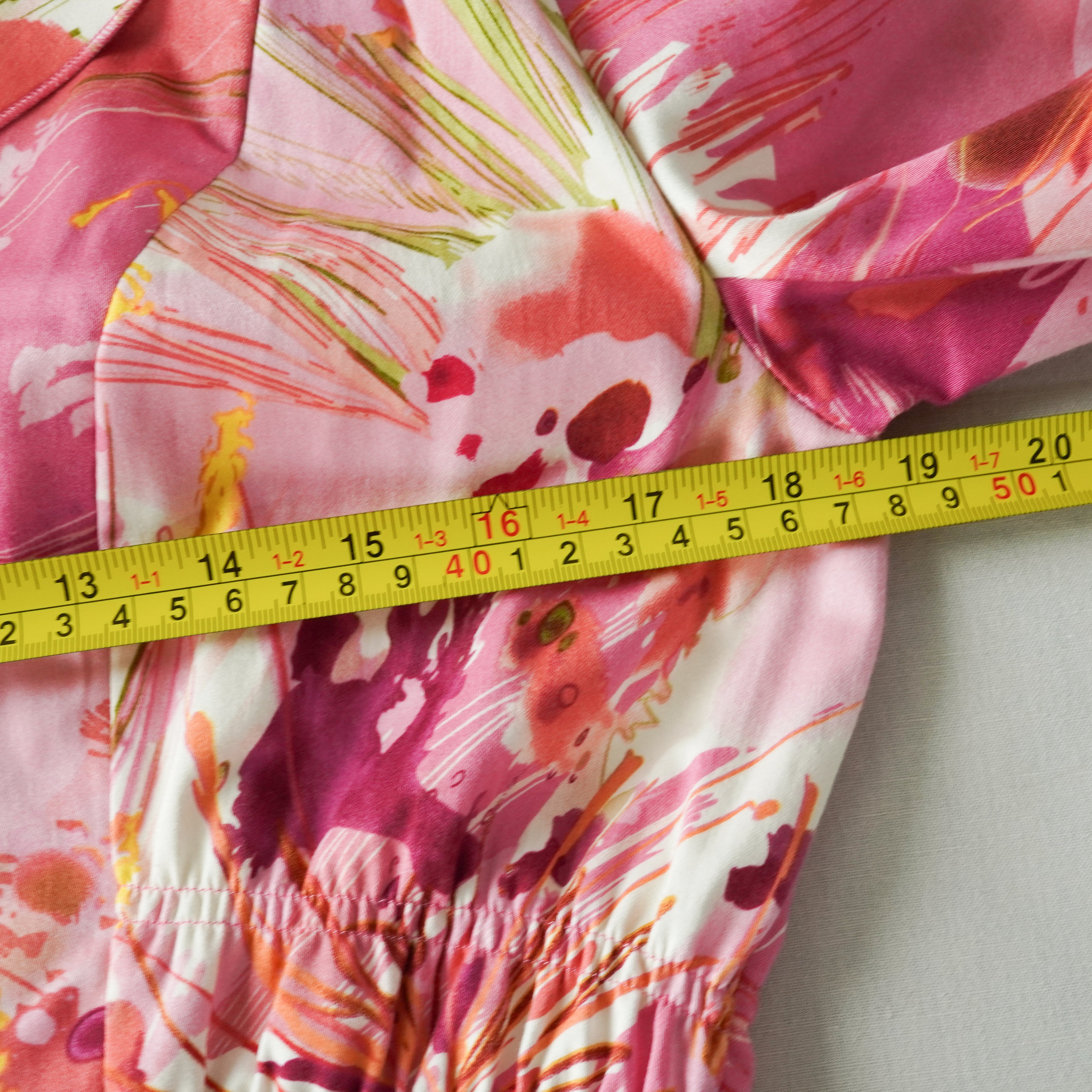 Sunny Leigh Pink Floral Ruched Blazer Jacket | Size 8