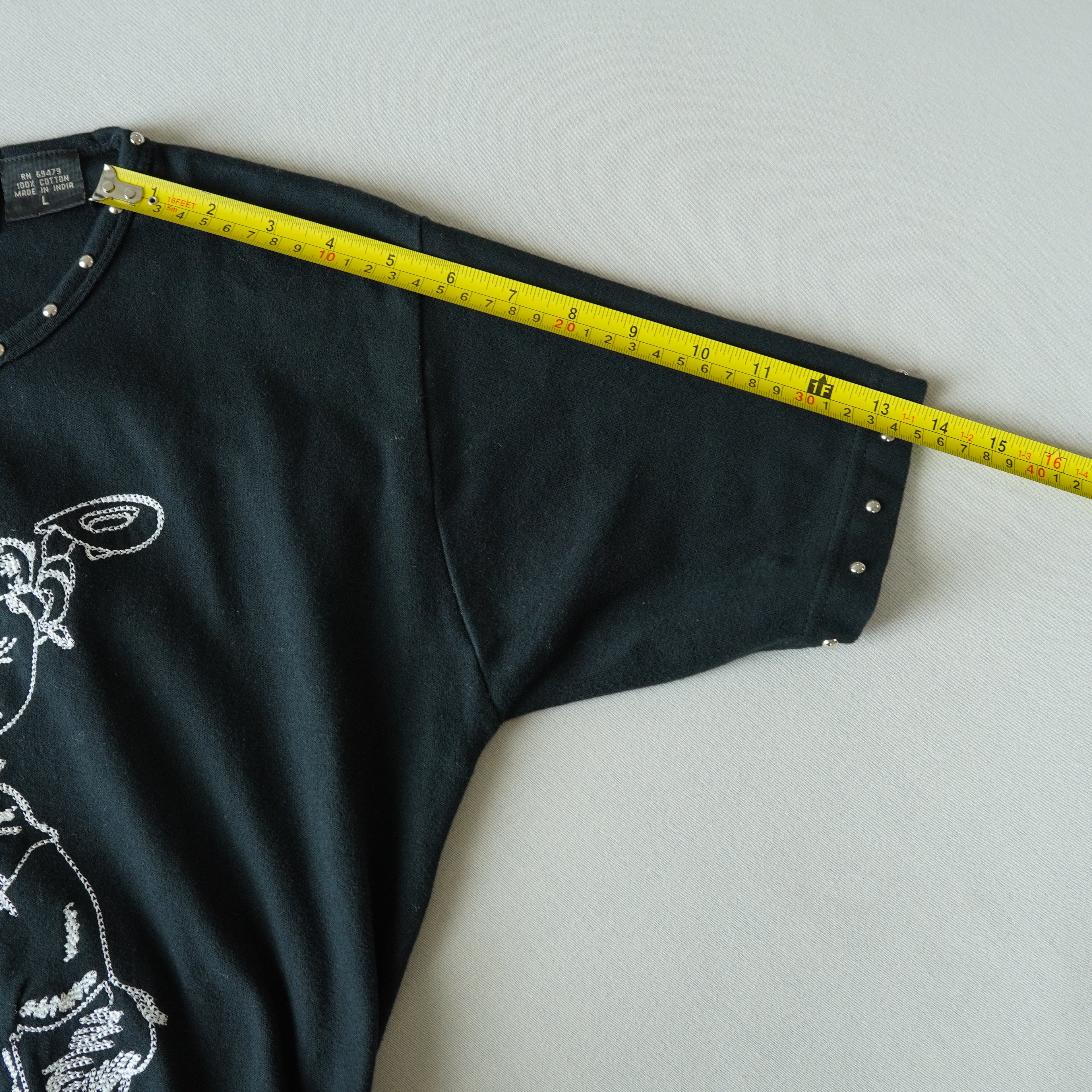 Gordon & James Studded Western Cowboy Baby Tee | Vintage | Large