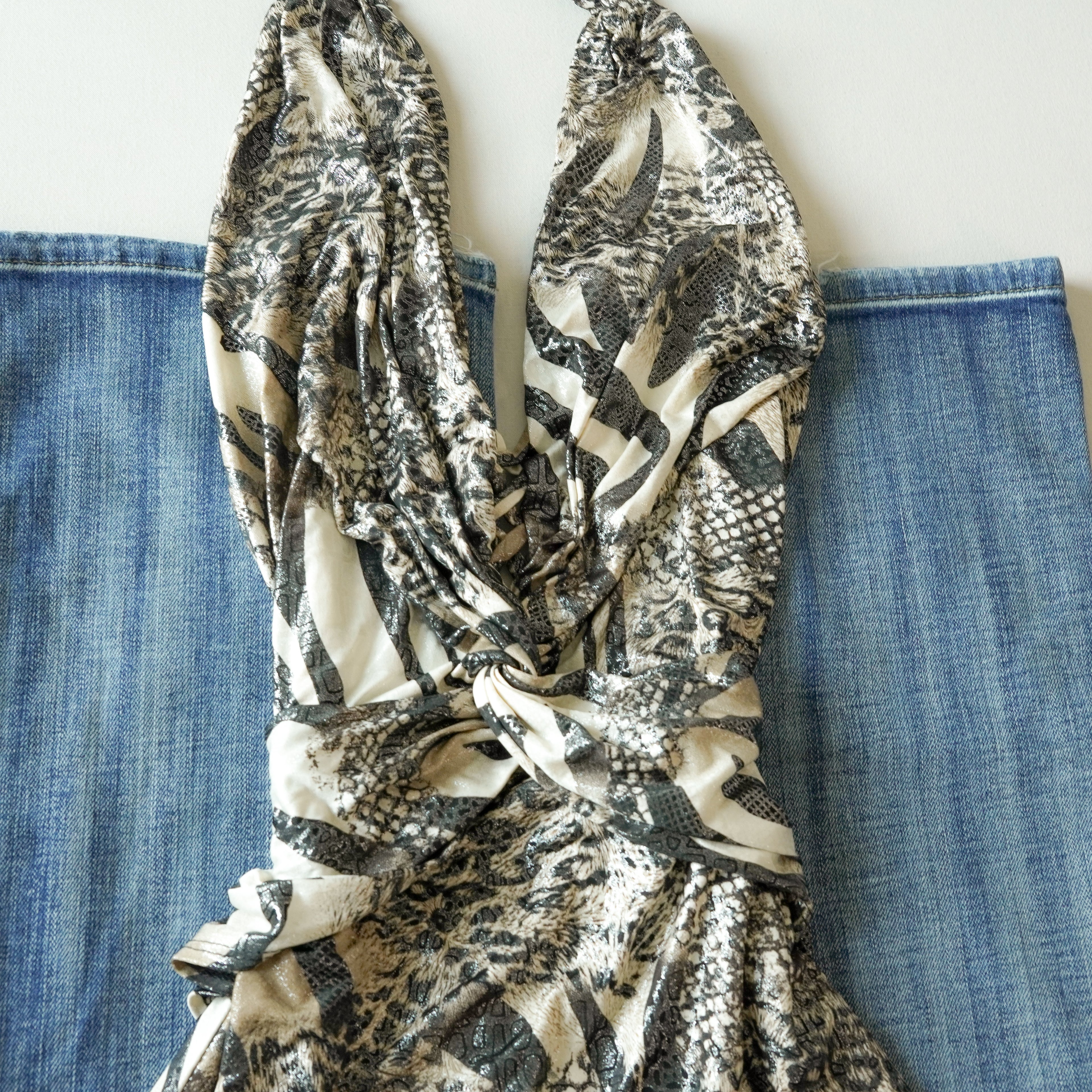 Y2K Animal Print Halter | Y2K | Medium