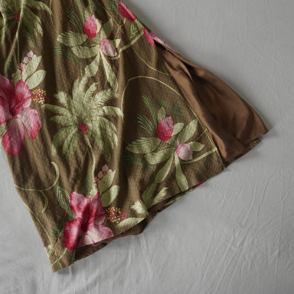 Tommy Bahama 100% Silk Tropical Floral Maxi Dress | Y2K | Size 4