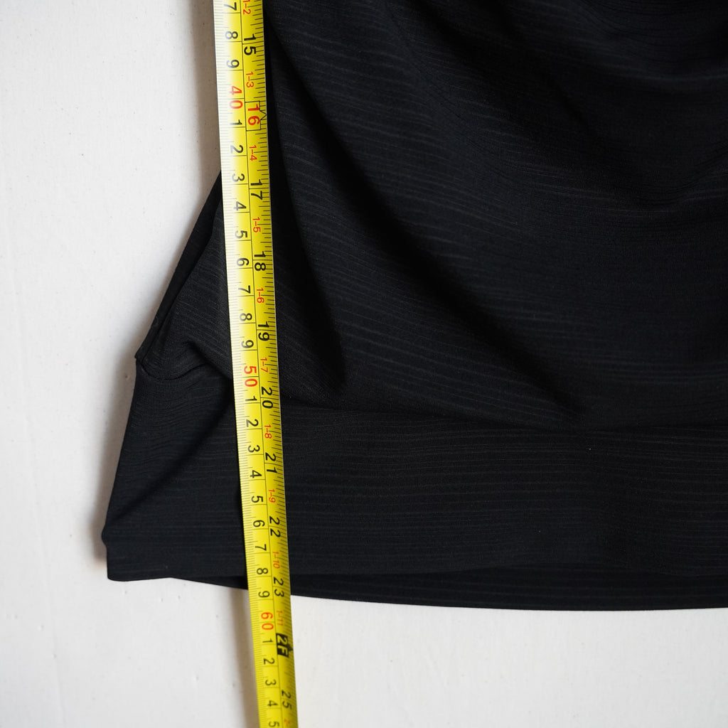 Y2K iZ Byer California Black Cowl Neck Halter Beaded Going Out Top M NWT