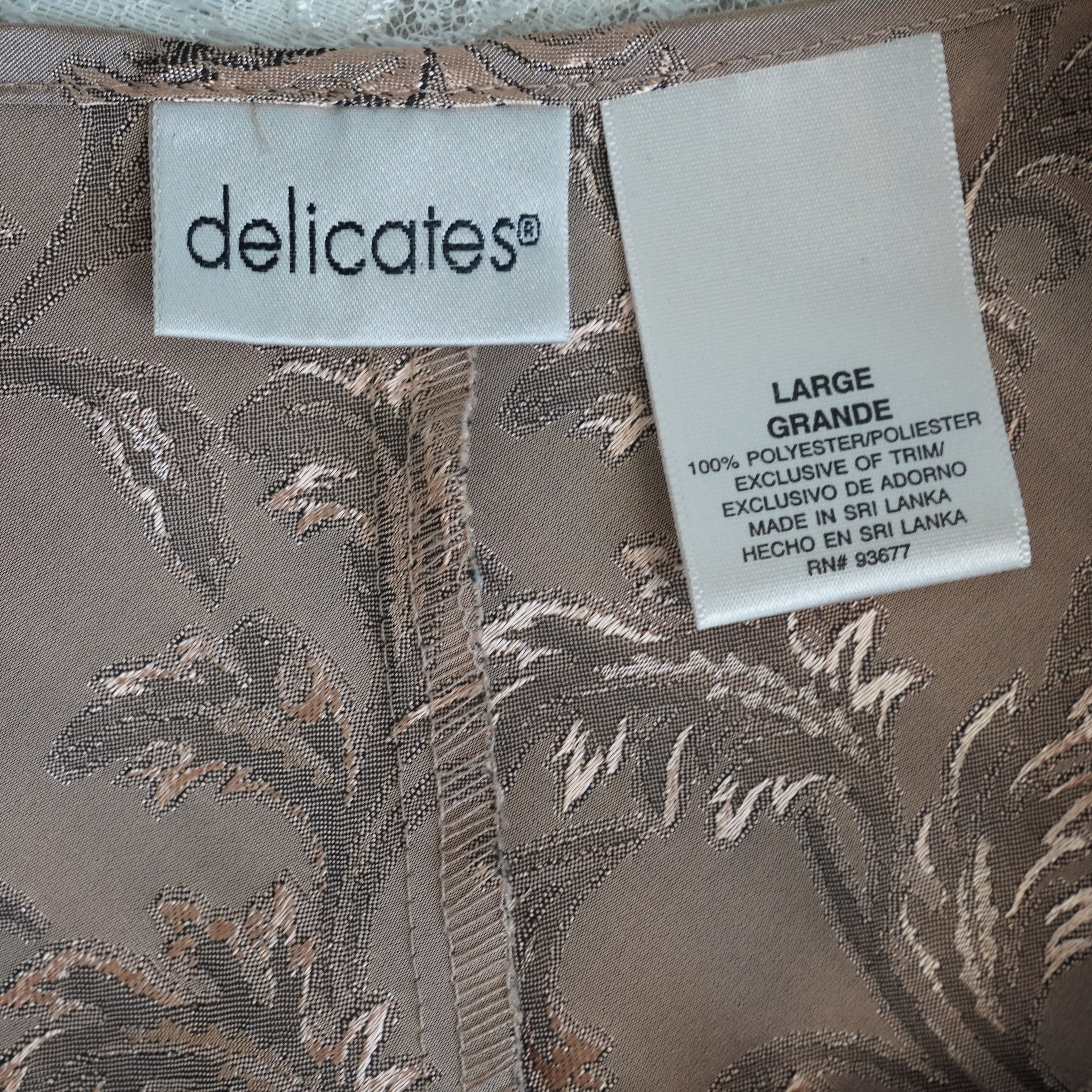Delicates Jacquard Satin Maxi Slip Dress | Large