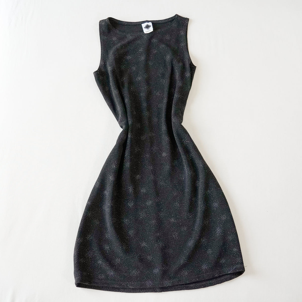California Concepts Black Metallic Glitter Mini Dress | Y2K | Size Medium
