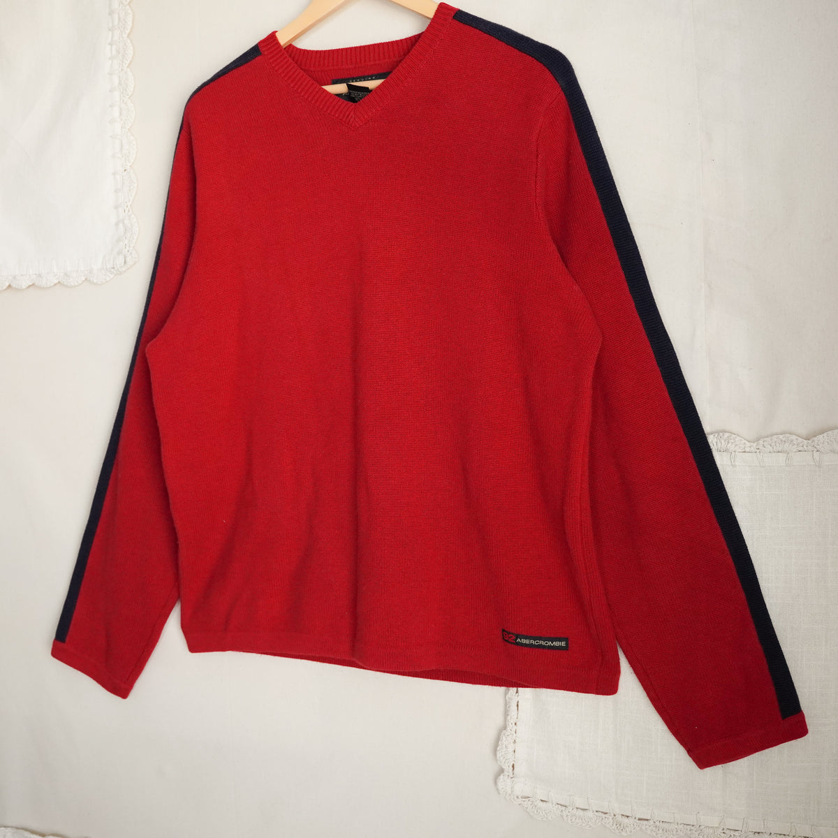 Abercrombie & Fitch V-Neck Sweater | Y2K | XLarge