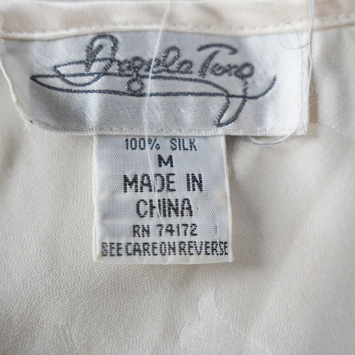 Angela Toro 100% Silk Tank Top | Vintage | Medium