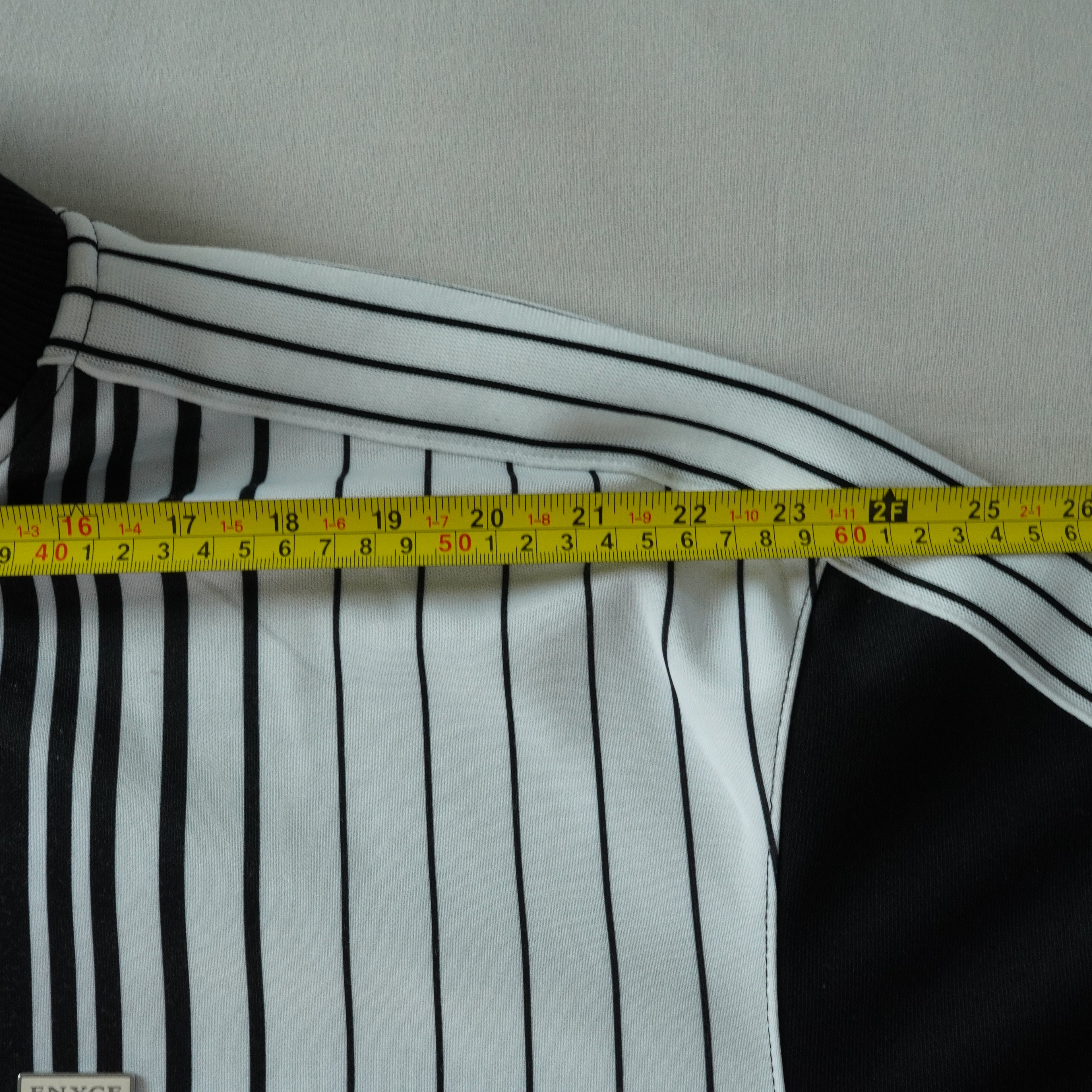 Enyce Black & White Pinstripe Track Jacket XXL Hip Hop Streetwear Y2K